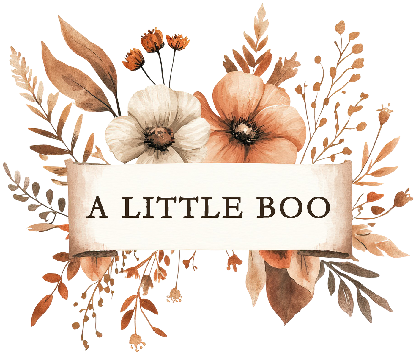 A Little Boo Herbstkranz – Bügelbild