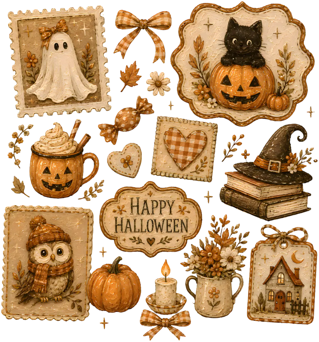 Cozy Halloween – Bügelbild