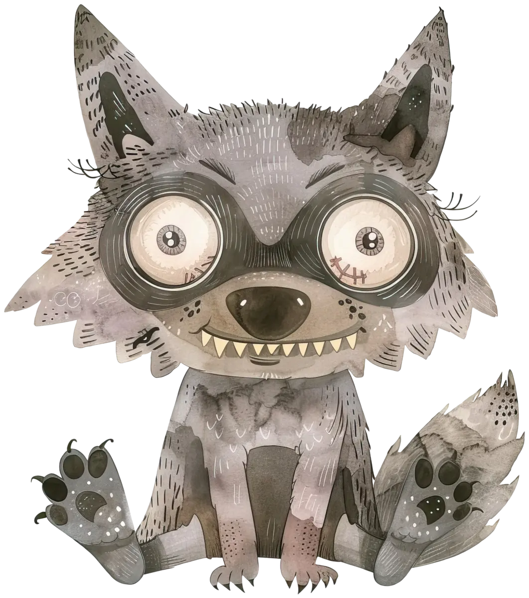 Frecher Waschbär – Bügelbild
