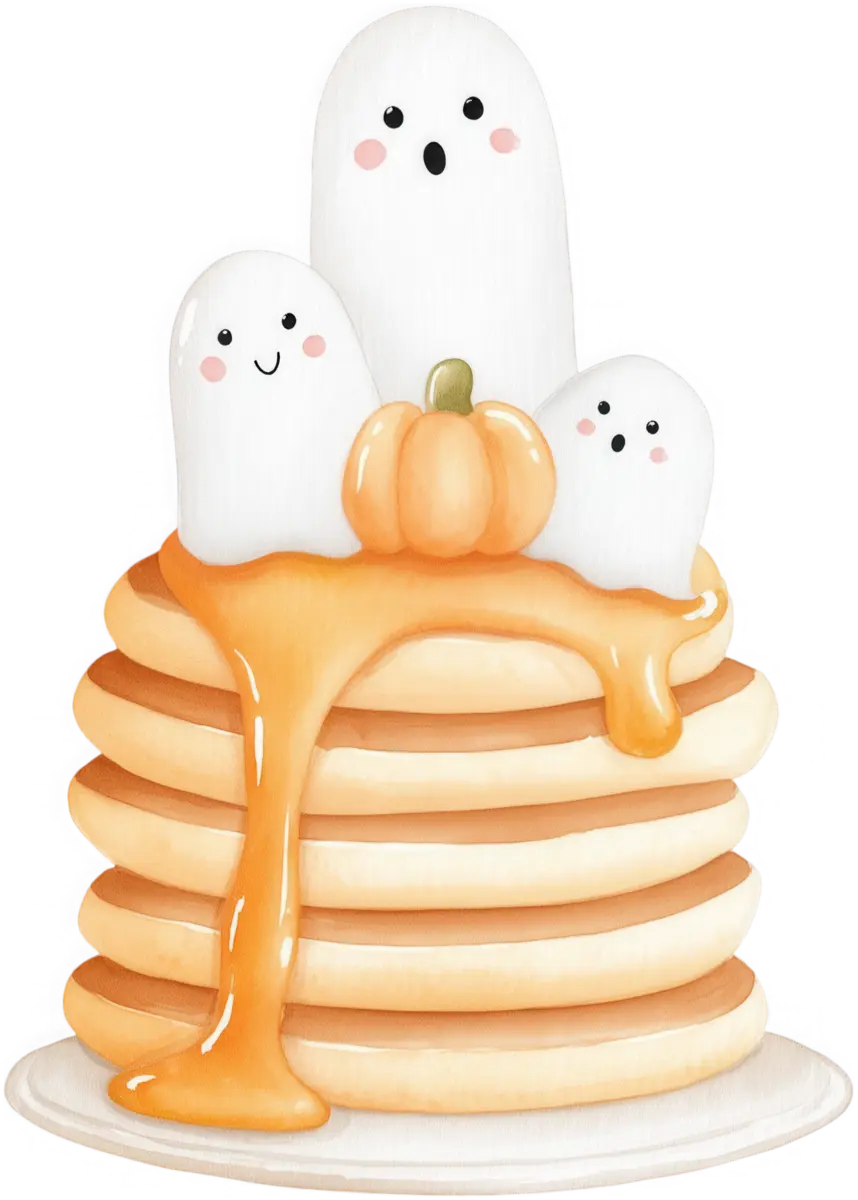 Geister-Pancakes – Bügelbild