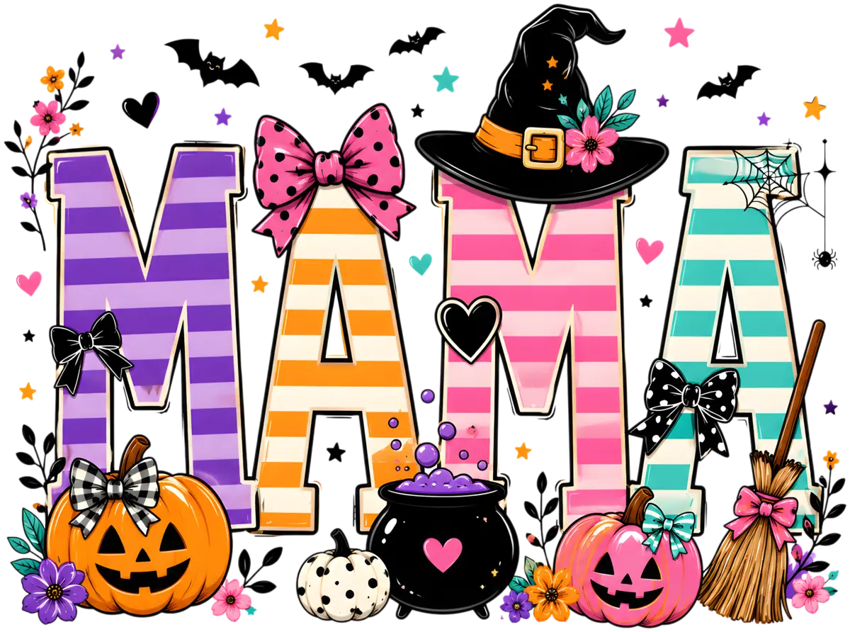 Halloween Mama – Bügelbild