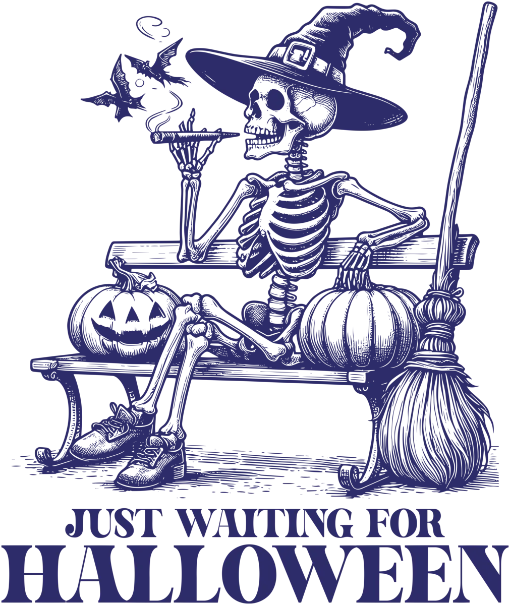 Just Waiting for Halloween – Bügelbild