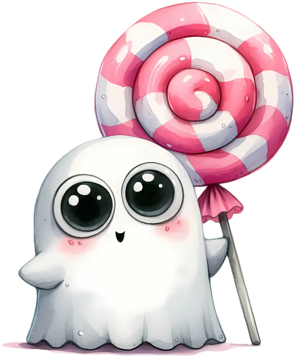 Lolli-Geist – Bügelbild