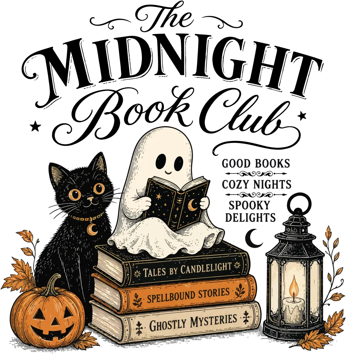 Midnight Book Club – Bügelbild