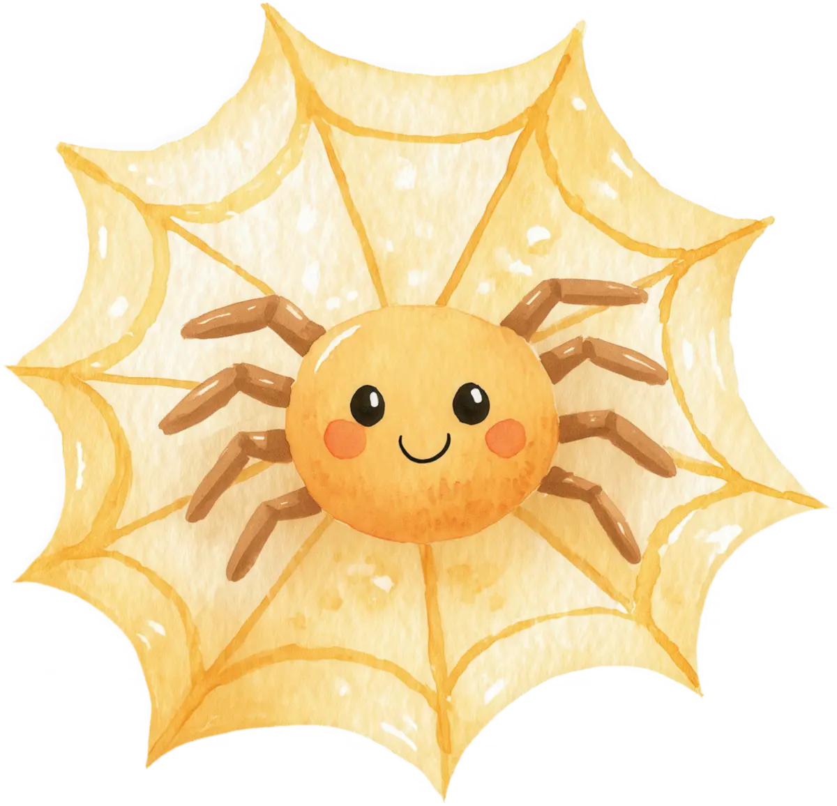 Spinne im Spinnennetz – Bügelbild