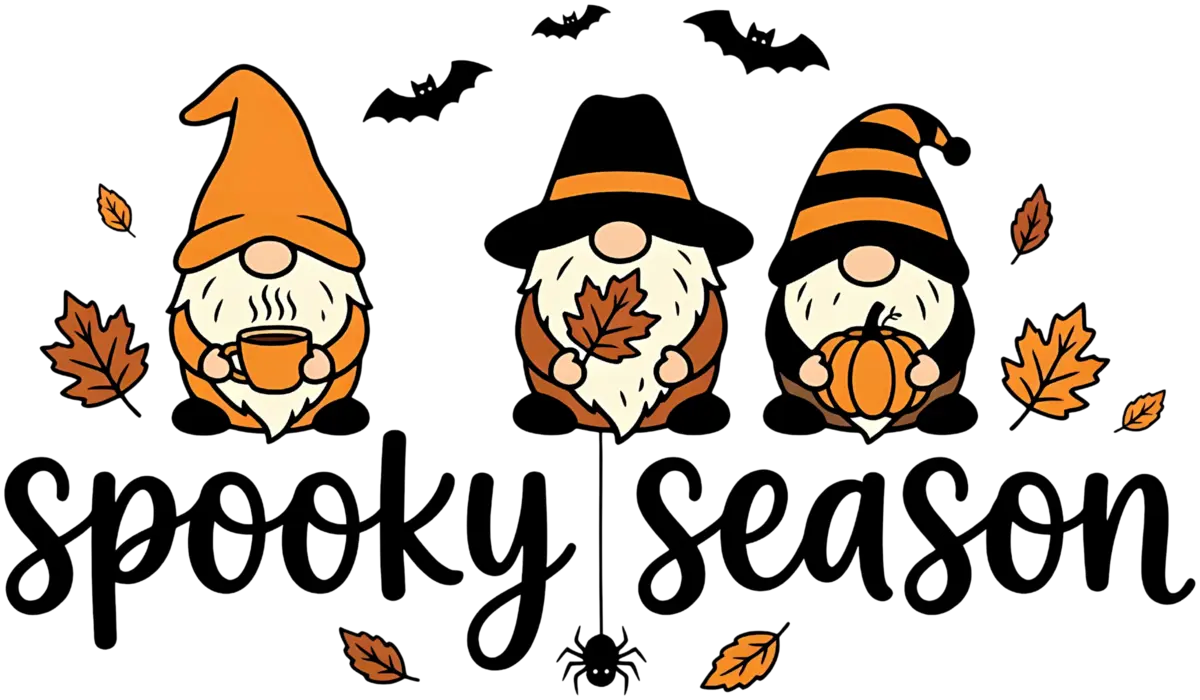 Spooky Season Gnome – Bügelbild
