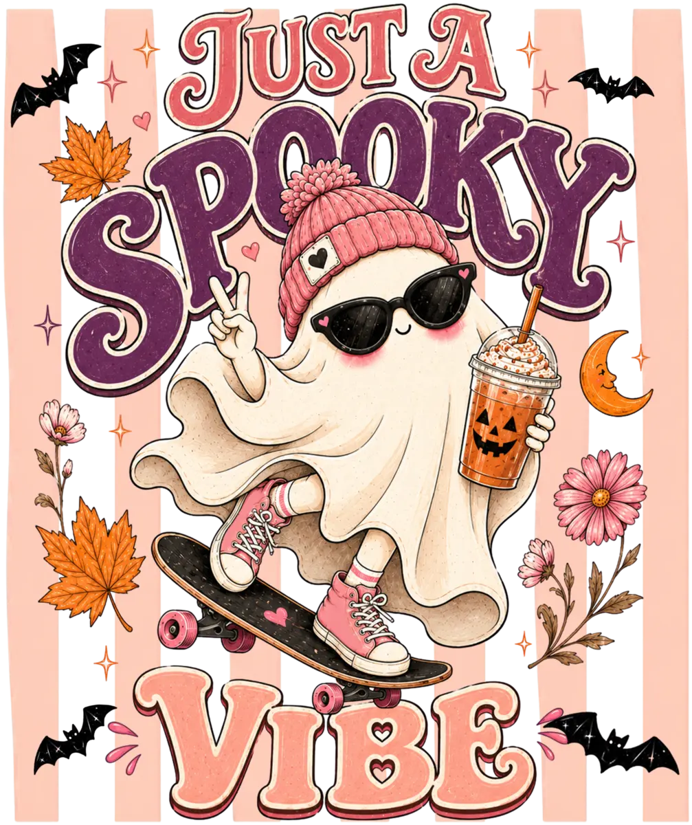 Just a Spooky Vibe – Bügelbild
