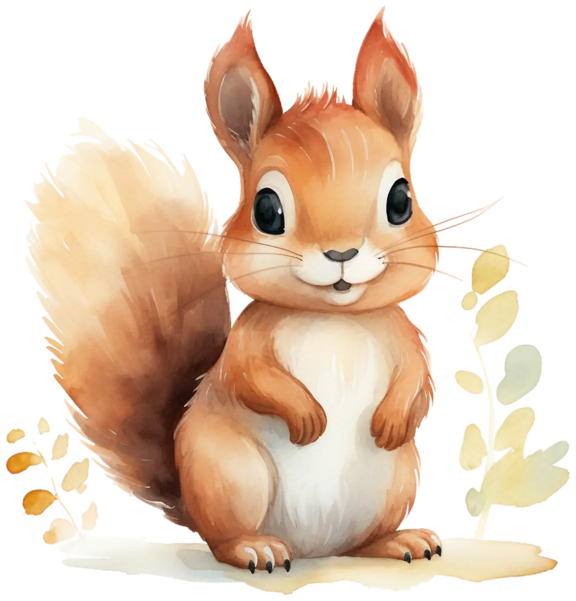 Kleines Herbst-Eichhörnchen – Bügelbild