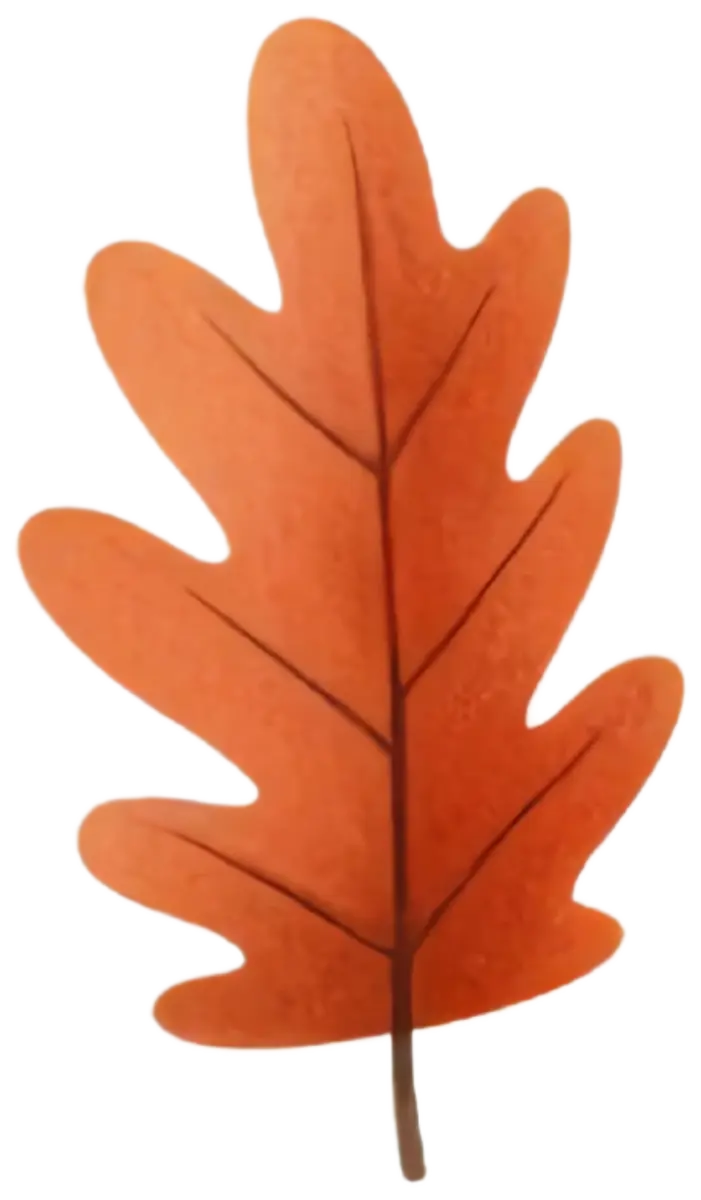 Kleines Herbstblatt – Bügelbild