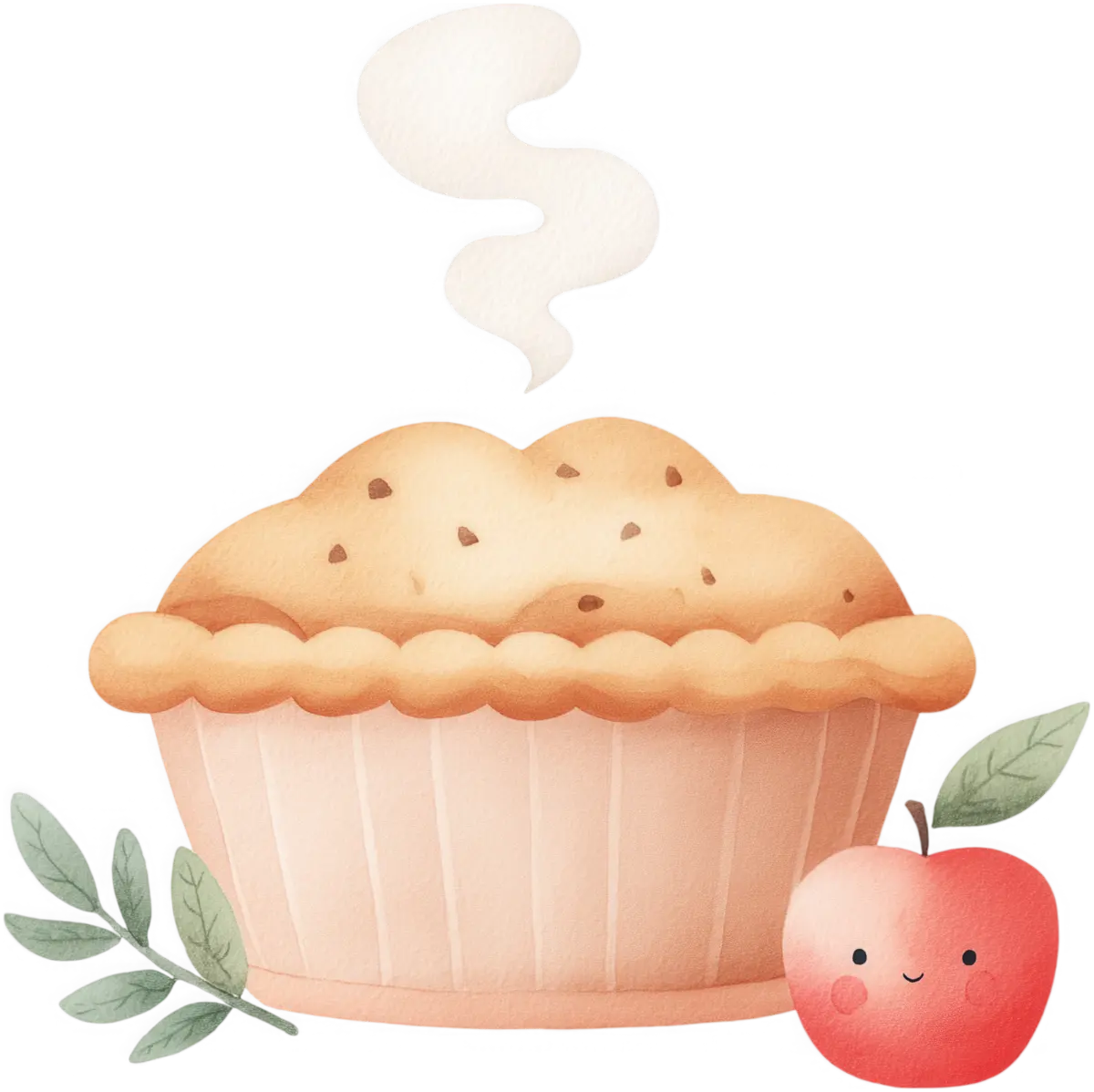 Süßer Apfelkuchen – Bügelbild